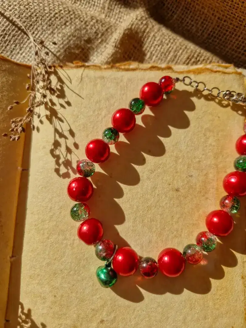 Kalung Anjing Manik Merah Mewah - Image 9 of 9