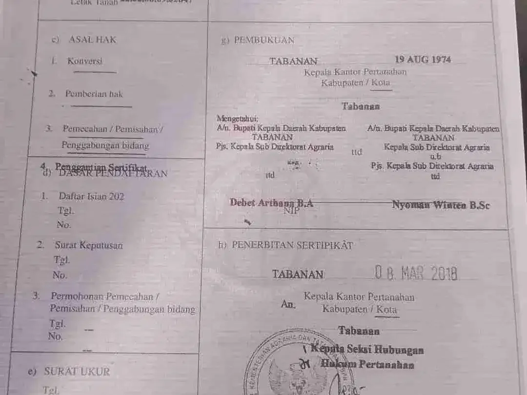 Di jual tanah luas 350 m2 di yeh Gangga tidak jauh ke pantai dan cocok untuk villa atau investasi - Image 10 of 10