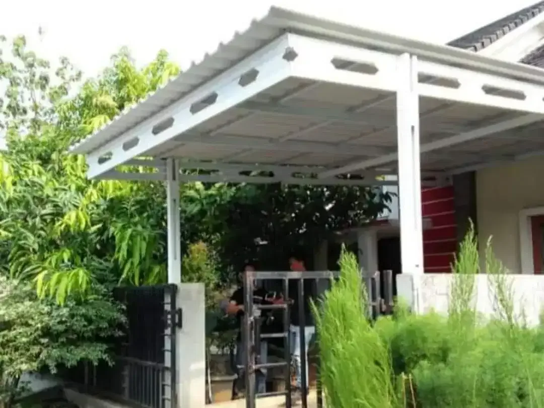 Kanopi Baja Ringan, Canopy besi hollo, rangka baja ringan, plafon PVC - Image 3 of 8