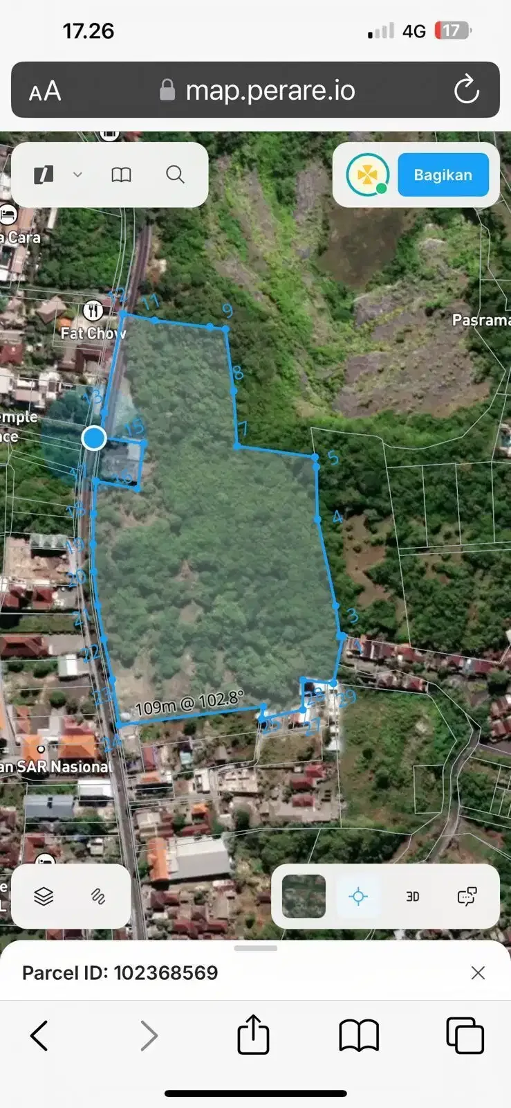 Dijual Tanah di Jalan Utama Uluwatu Jimbaran Dekat Mall Sidewalk - Image 3 of 9