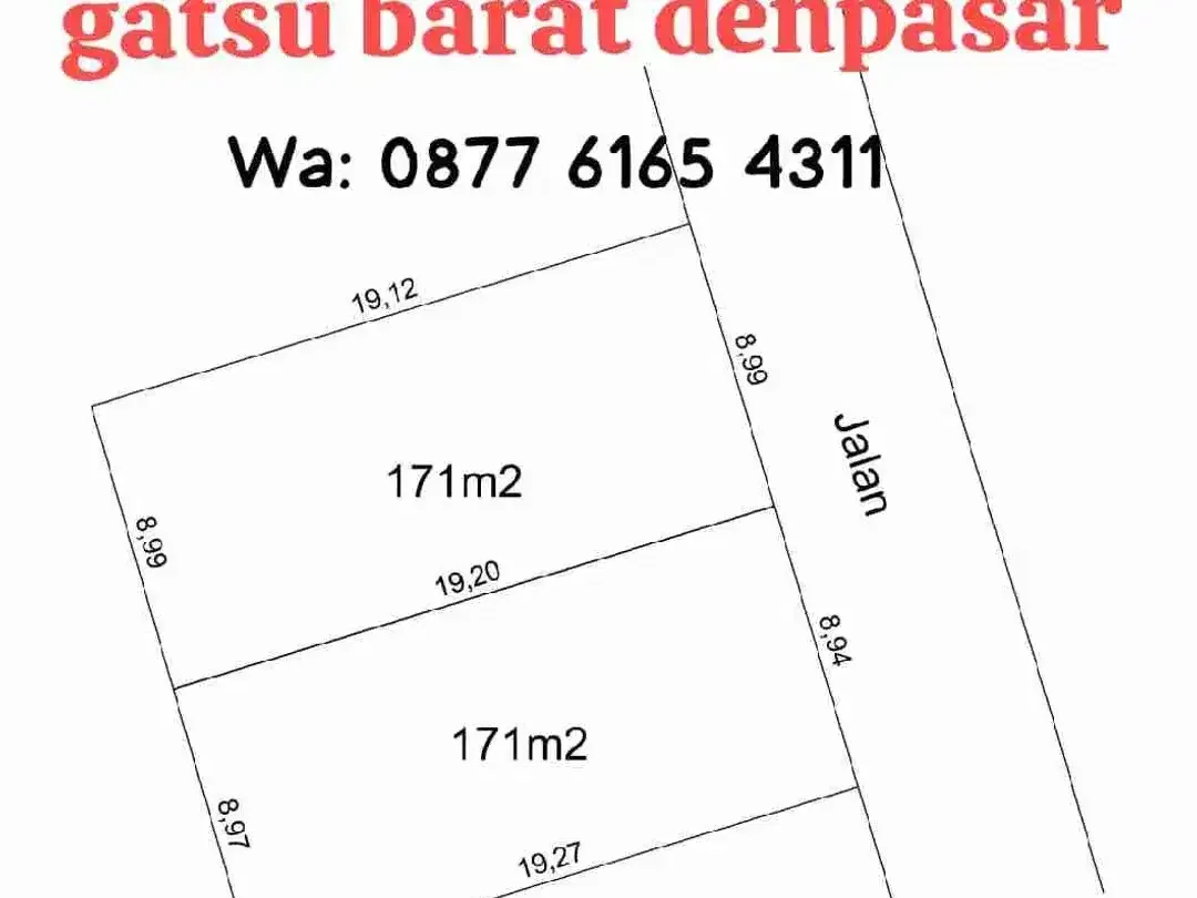 Tanah kecil di gn Catur Denpasar Barat - Image 1 of 3