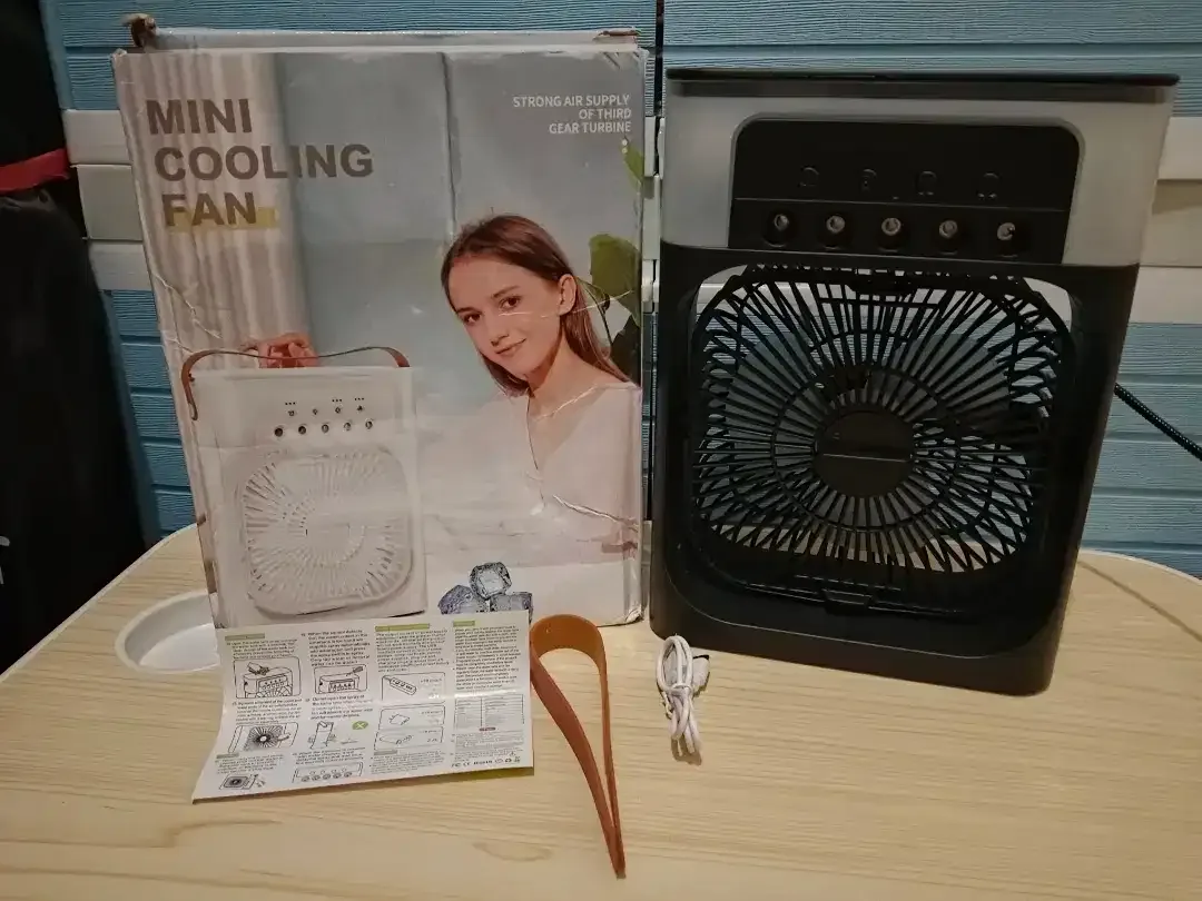 100rb BARU-Kipas Mini Ac Portable Air Cooler Fan 10W Uk. 21x9x26cm - Image 10 of 10