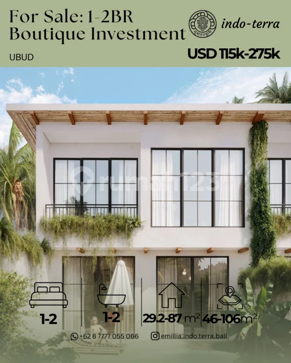 Investasi Boutique Hotel di Ubud - Image 1 of 4