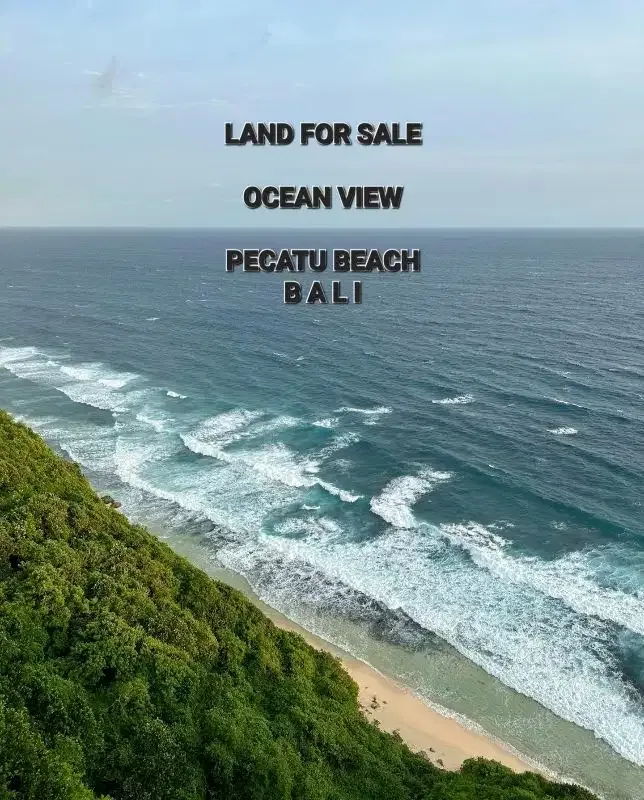 For sale small land OCEAN VIEW, can WALK to PECATU BEACH CLIFF BALI - Image 3 of 6