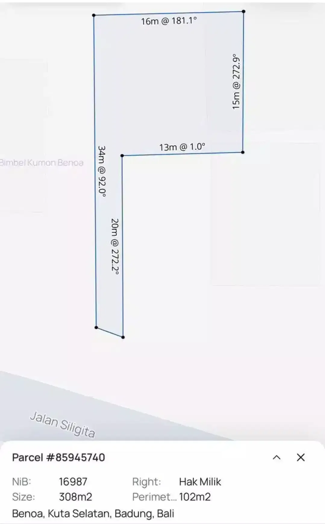 Tanah KOMERSIAL PREMIUM Jl Raya Siligita Nusa Dua - Image 4 of 7