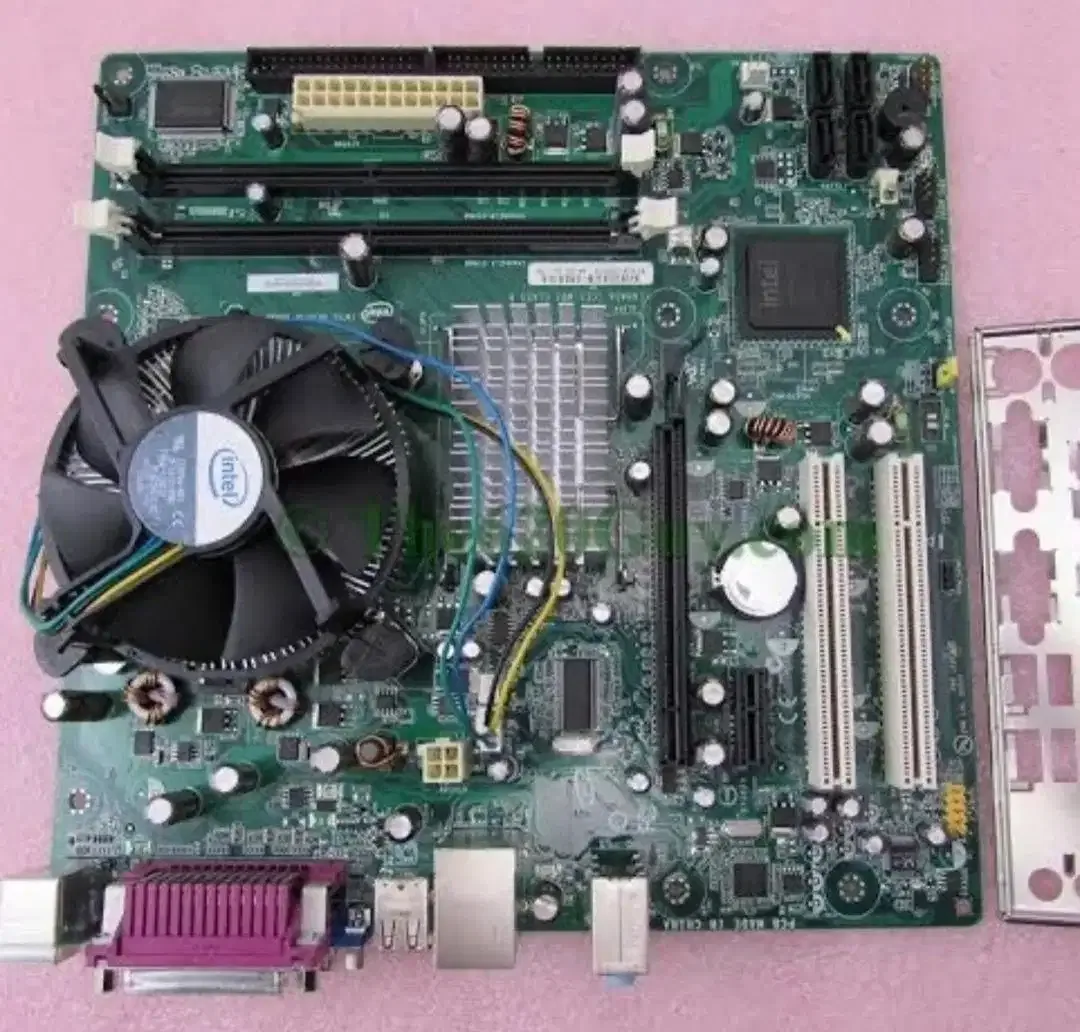 Mobo dan Intel Core 2 Duo E7500 serta GPU - Image 3 of 6