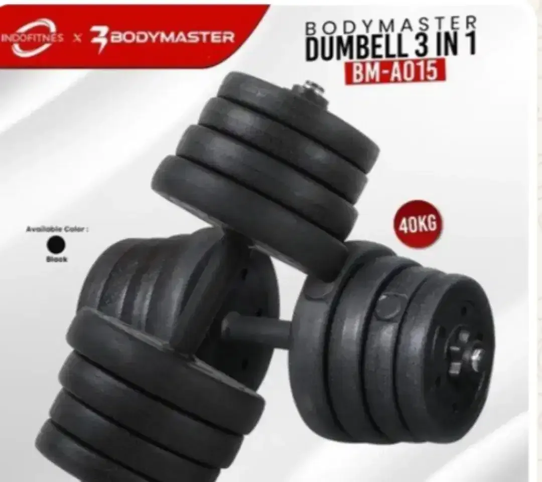 Dumbel pvc 1 set beban total 40 kg + konektor - Image 1 of 3