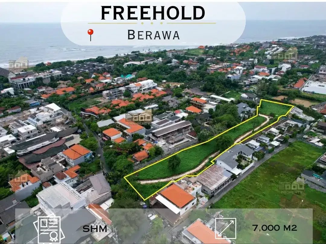 7,000 m² Premium Land – 400m to Berawa Beach - Image 1 of 7