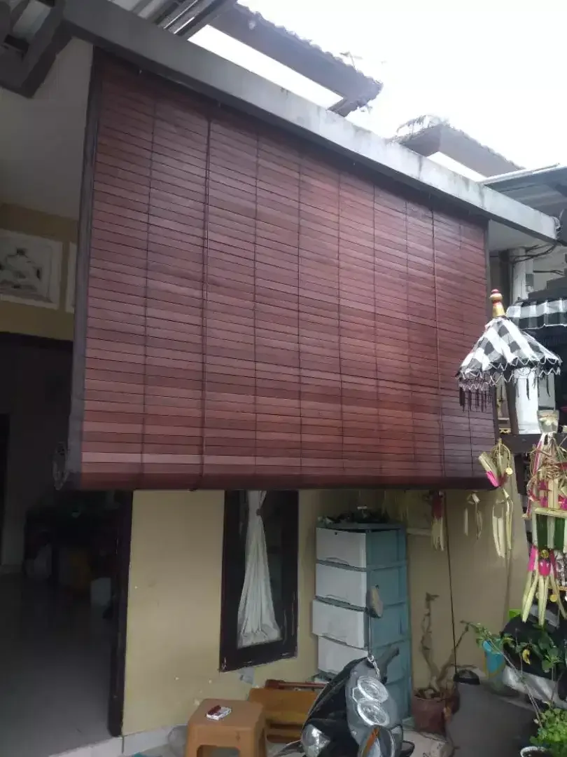Jual krey/tirai kayu bengkirai - Image 2 of 5