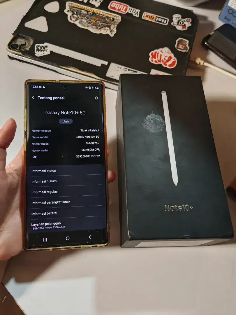 Samsung Galaxy Note 10+ 5G WiFi Only RAM 12/256GB Fullset - Image 1 of 3