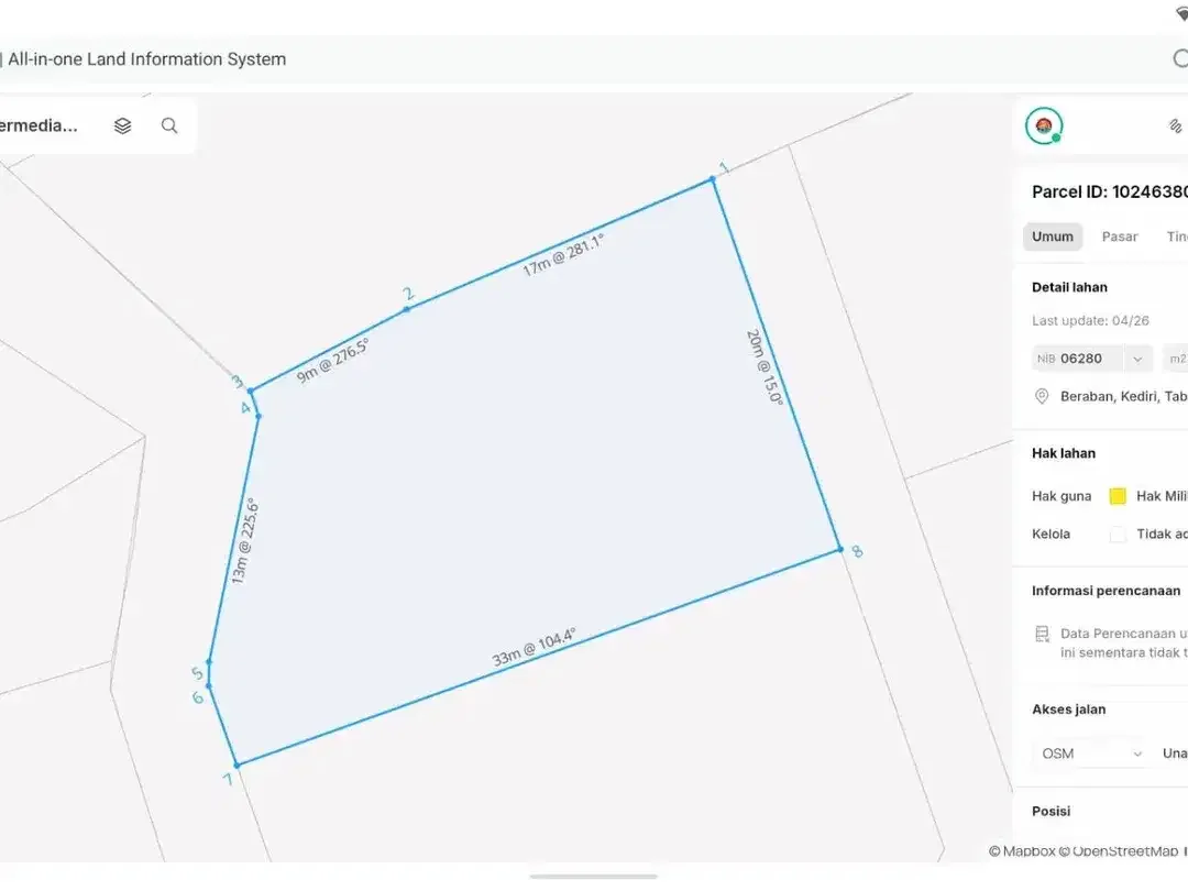 DIJUAL TANAH LT:5,6 ARE-PANTAI NYANYI TABANAN BALI Siap Bangun - Image 3 of 10