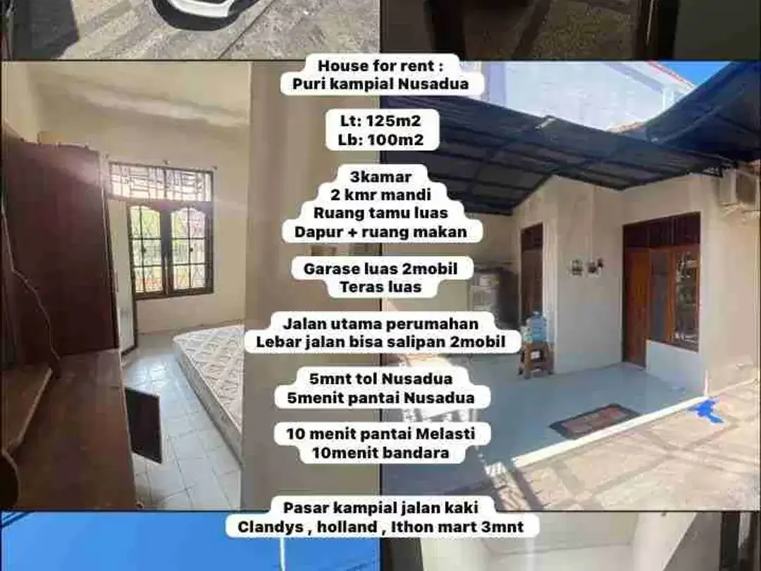 dikontrakkan rumah pribadi barang langka dekat dengan puja Mandala Nusa Dua. - Image 10 of 10