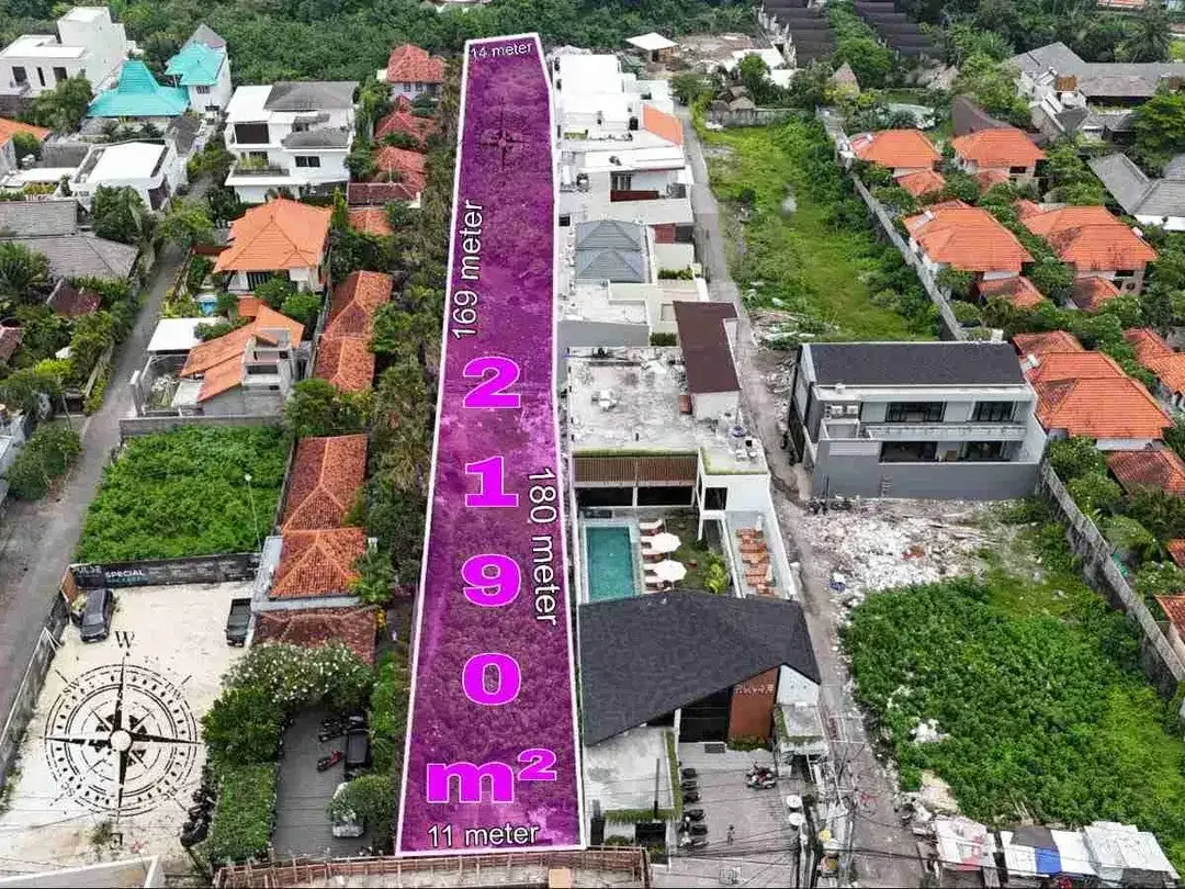Tanah Komersil Strategis Dekat Pantai Berawa Canggu - Image 1 of 10