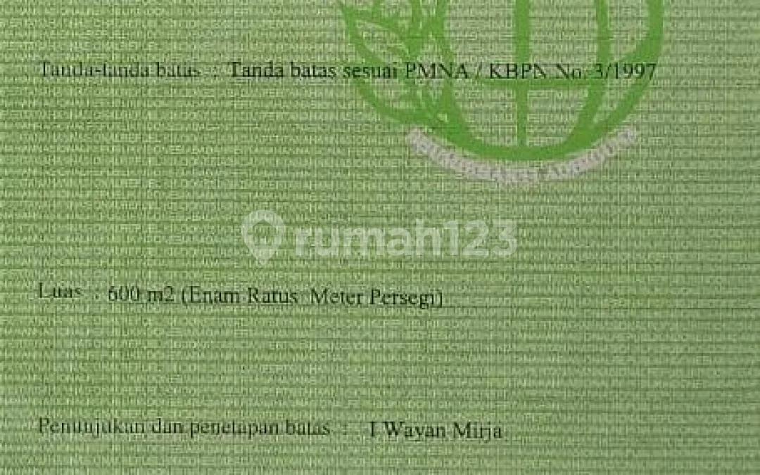 Tanah 6 Are Premium Sangat Langka Ungasan #Tj6436 - Image 2 of 4