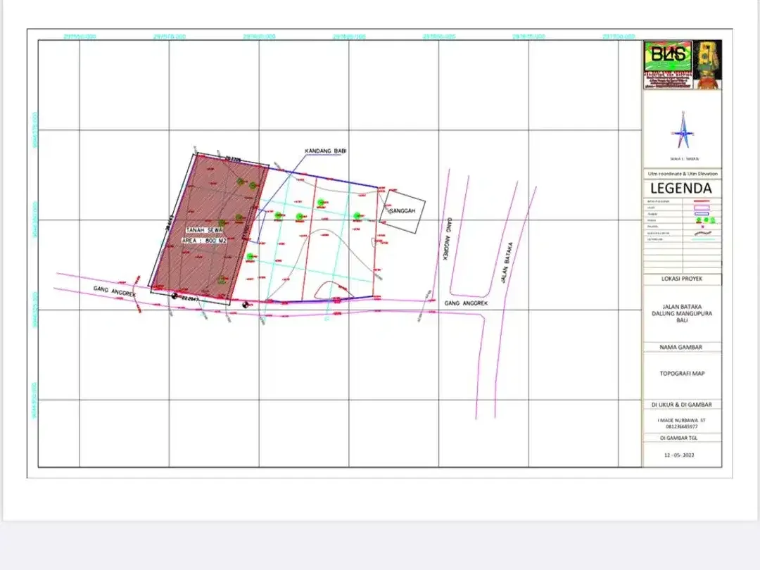Land in Dalung 800 sqm - Image 5 of 6