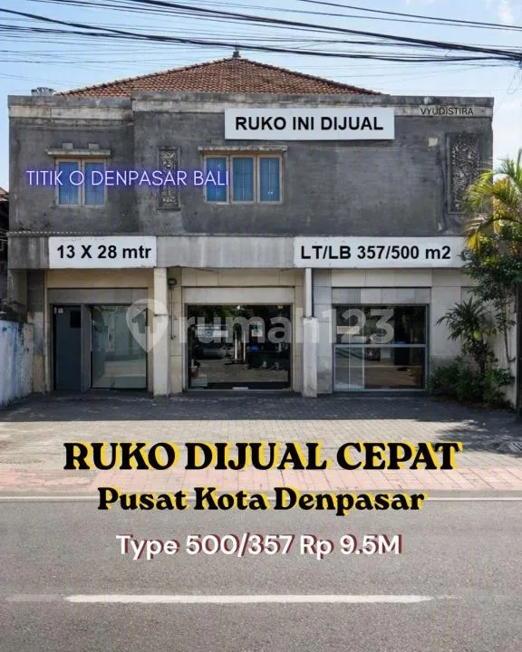 Ruko Murah SHM Dijual Cepat di Pusat Kota Denpasar Bali - Image 1 of 4