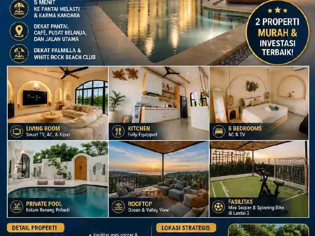 DIJUAL / DISEWAKAN VILLA OCEAN VIEW – UNGASAN - Image 3 of 10