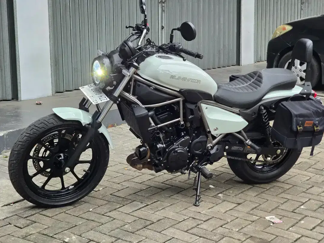 Moge Cruiser Kawasaki Eliminator 450 th 2024 Pmk km 2rb Like New - Image 2 of 10