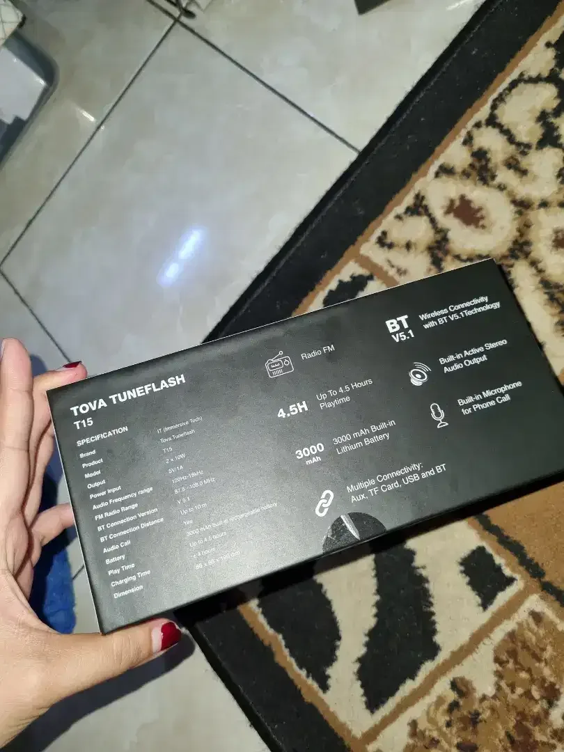 NEW TOVA TUNEFLASH T15 SPEAKER BLUETOOTH - Image 3 of 5