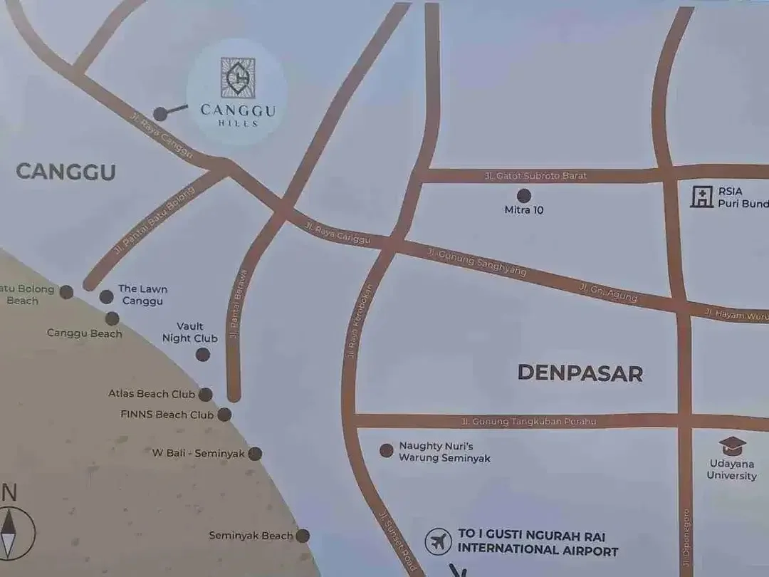 Tanah kavling commercial Residential Canggu Hill Bali - Image 10 of 10