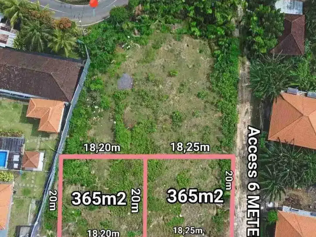 Disewakan Tanah Plot kecil yang terletak di kawasan Jl. Pantai Balangan dekat dengan tofino villas - Image 2 of 4