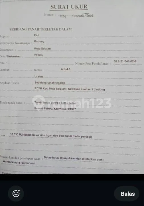 Tanah Tebing Uluwatu Dijual - Image 3 of 3