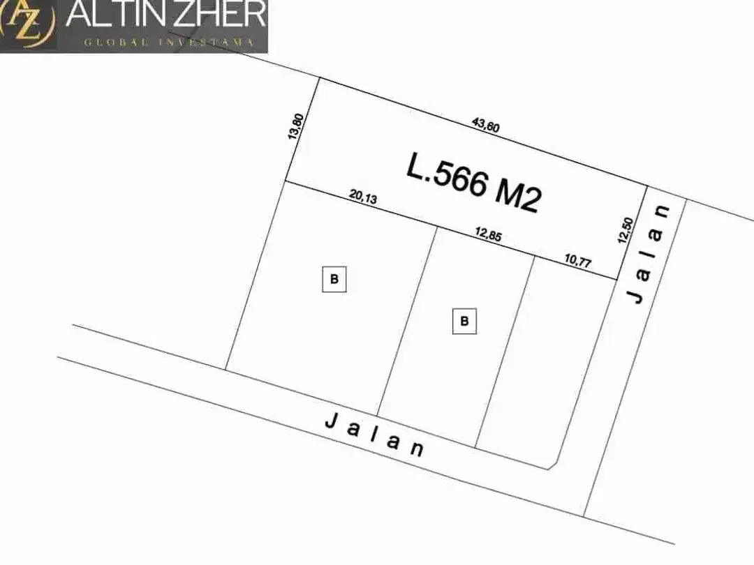 LEASE HOLD TANAH 566m²DI KAWASAN VILA BUMBAK UMALAS - Image 4 of 5
