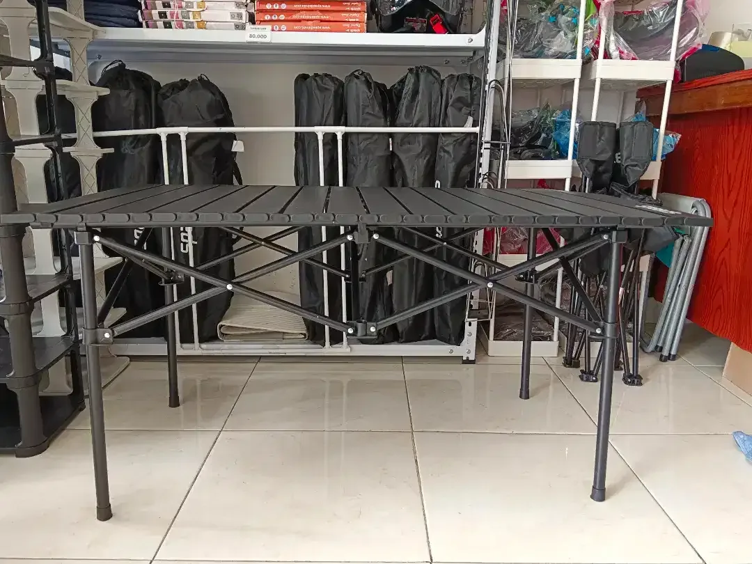 200rb BARU-Dijual Murah Meja Camping Lipat Outdoor portable 95x52x50cm - Image 3 of 6
