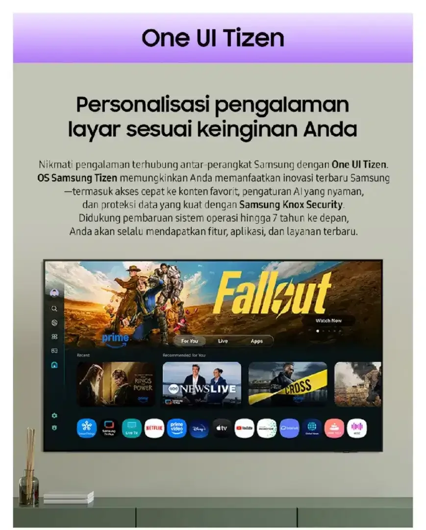 Samsung 43 inchi smart TV 4K UHD Netflix YouTube Digital BARU Resmi - Image 5 of 5