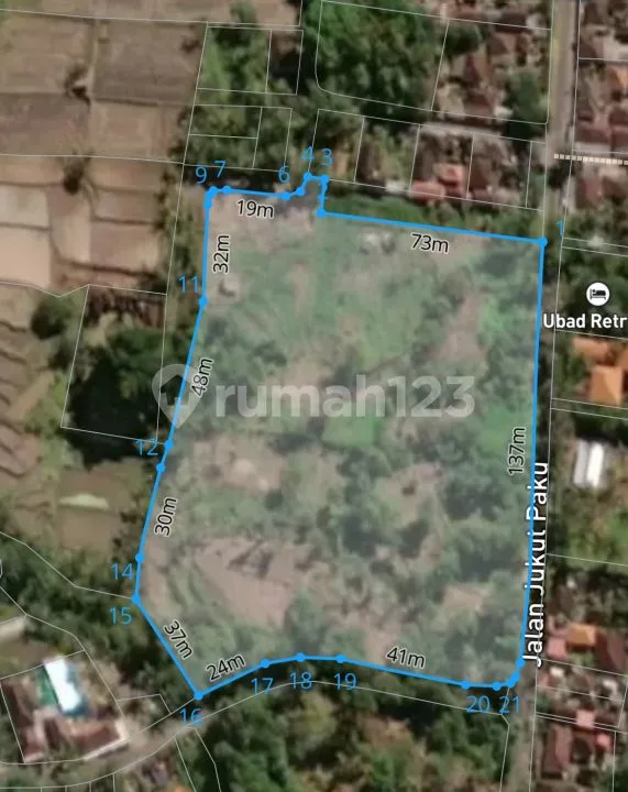 Onsale Tanah Berlokasi di Singakerta, Ubud, Gianyar. - Image 3 of 4
