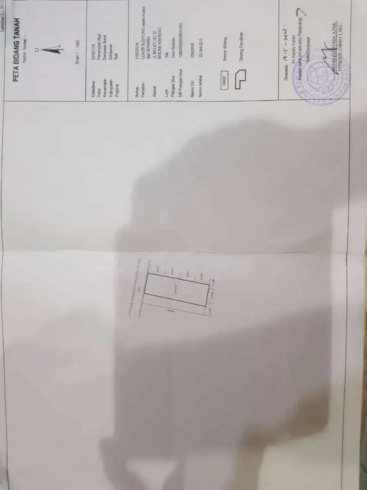 Dijual Tanah Aspek Perumahan Lokasi Denpasar - Image 7 of 8