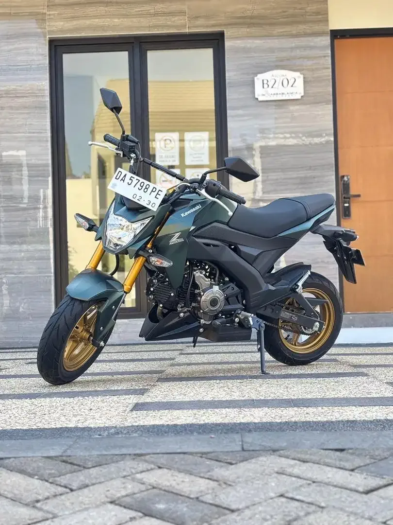 Kawasaki Z125 Pro thn 2025 Mini Naked Bike Hijau Army Koko Motor - Image 2 of 9