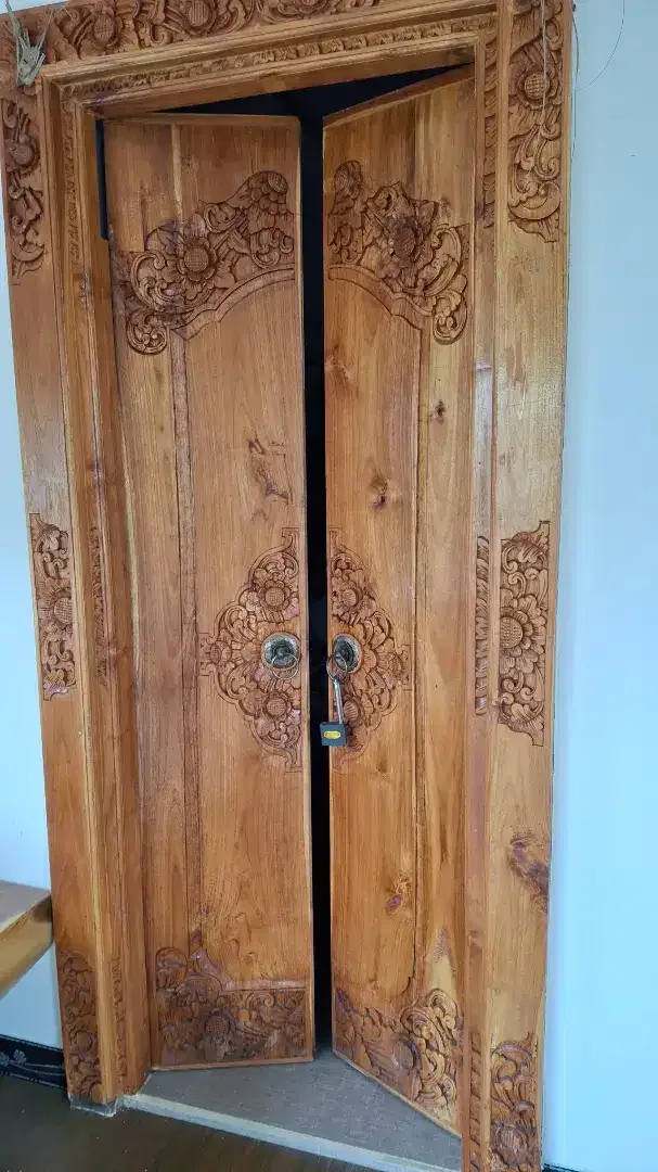 Dijual daun pintu ukir kayu jati belah dua - Image 2 of 5
