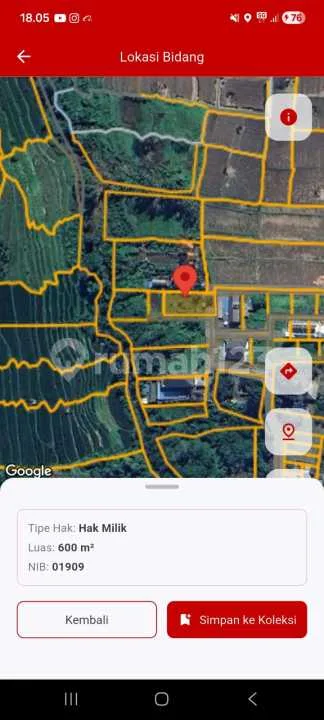 Dijual Tanah Lingkungan Villa di Mas Ubud - Image 2 of 4