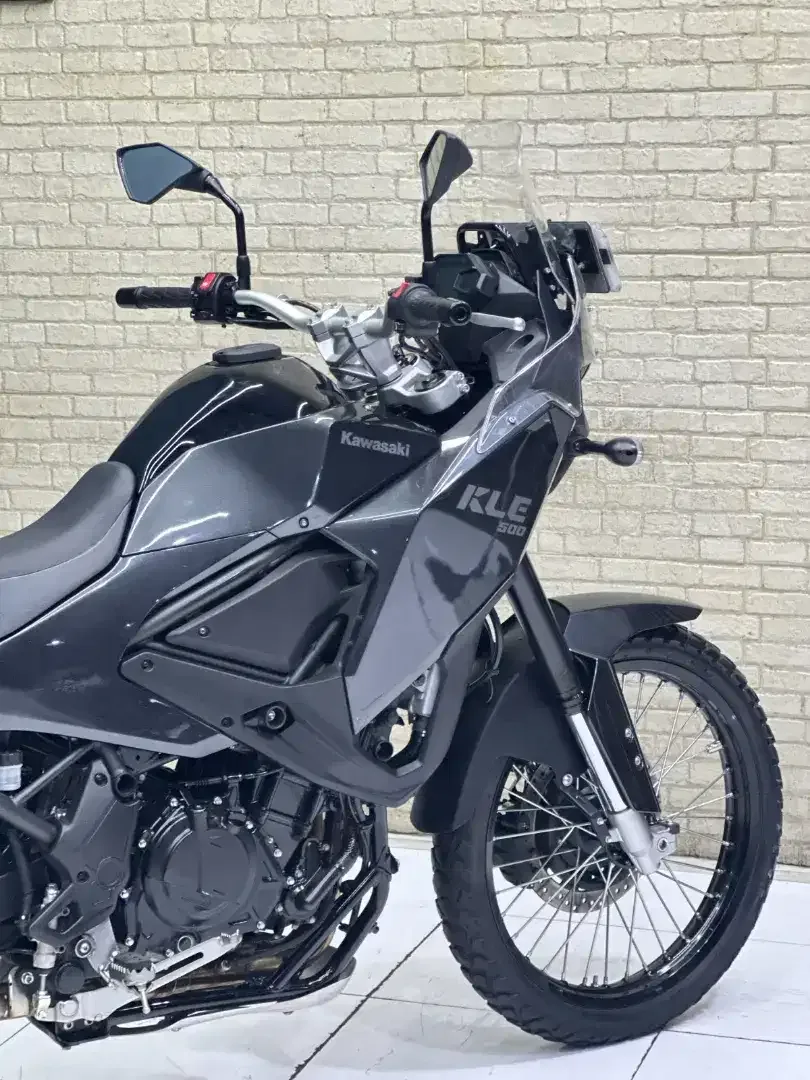 SIAP TOURING‼️ Kawasaki New KLE 500 2026 Gres Likenew Mustika Motoshop - Image 9 of 10