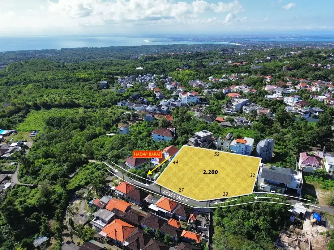 Dijual Tanah Ocean View di Pecatu Uluwatu - Image 6 of 9
