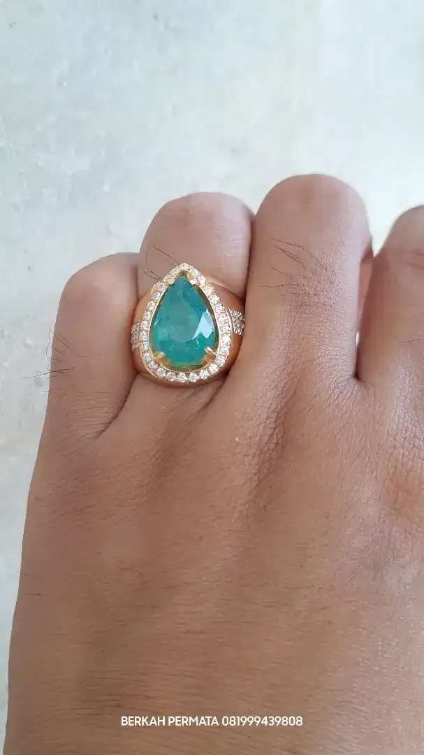 Natural emerald zamrud zambia minor clarity 7crt up - Image 8 of 9