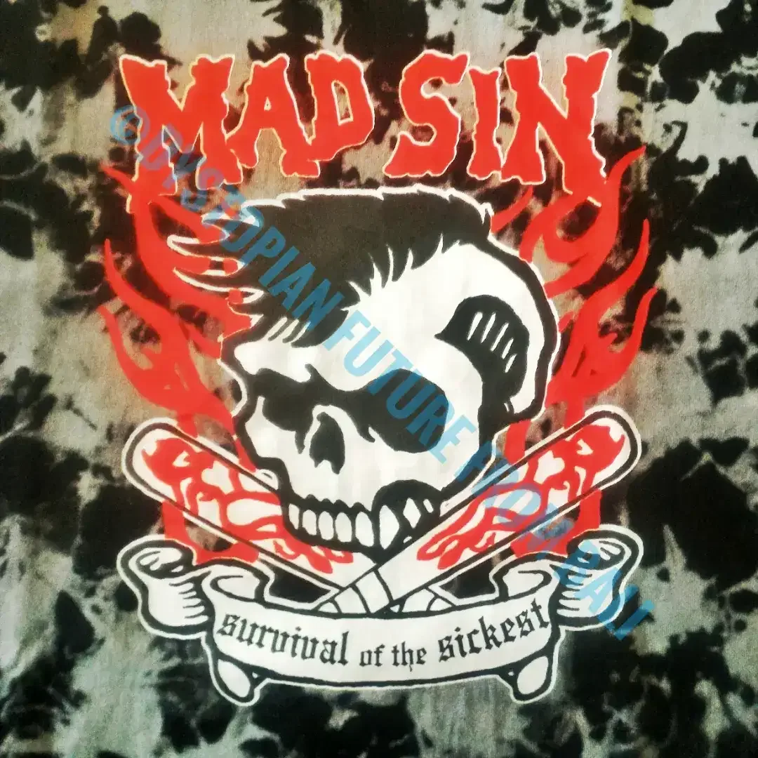 T-shirt Tie Dye Band Mad Sin - Survival Of The Sickest! - Image 3 of 4