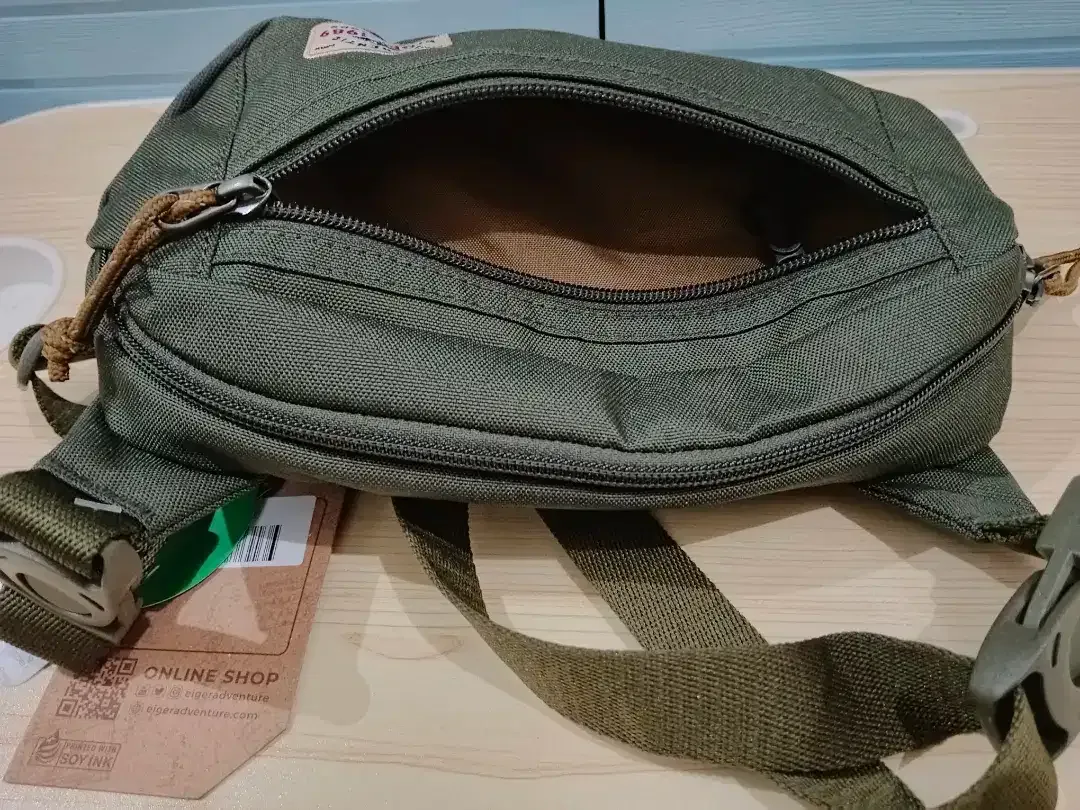 Tas Selempang Merk EIGER DIJAMIN 100% ORIGINAL Army UK.2L 22.5x7x15cm - Image 5 of 10