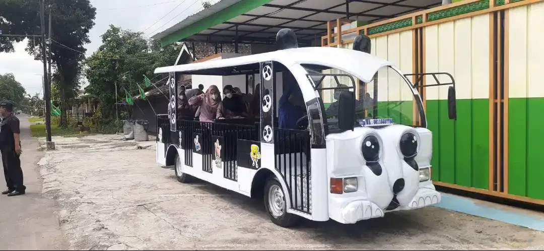 mobil odong odong model karakter kartun kereta wisata sepur mini solar - Image 9 of 10