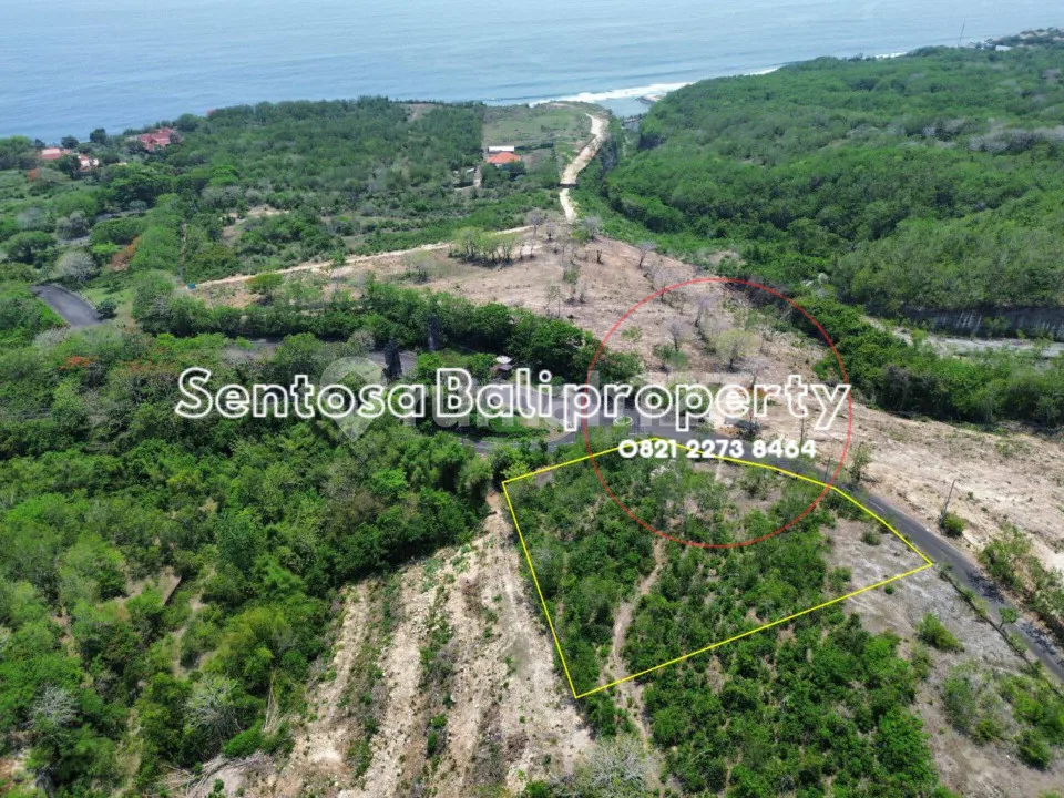 Ocean view land Ungasan 2500m2 - Green Bowl beach - Image 1 of 4