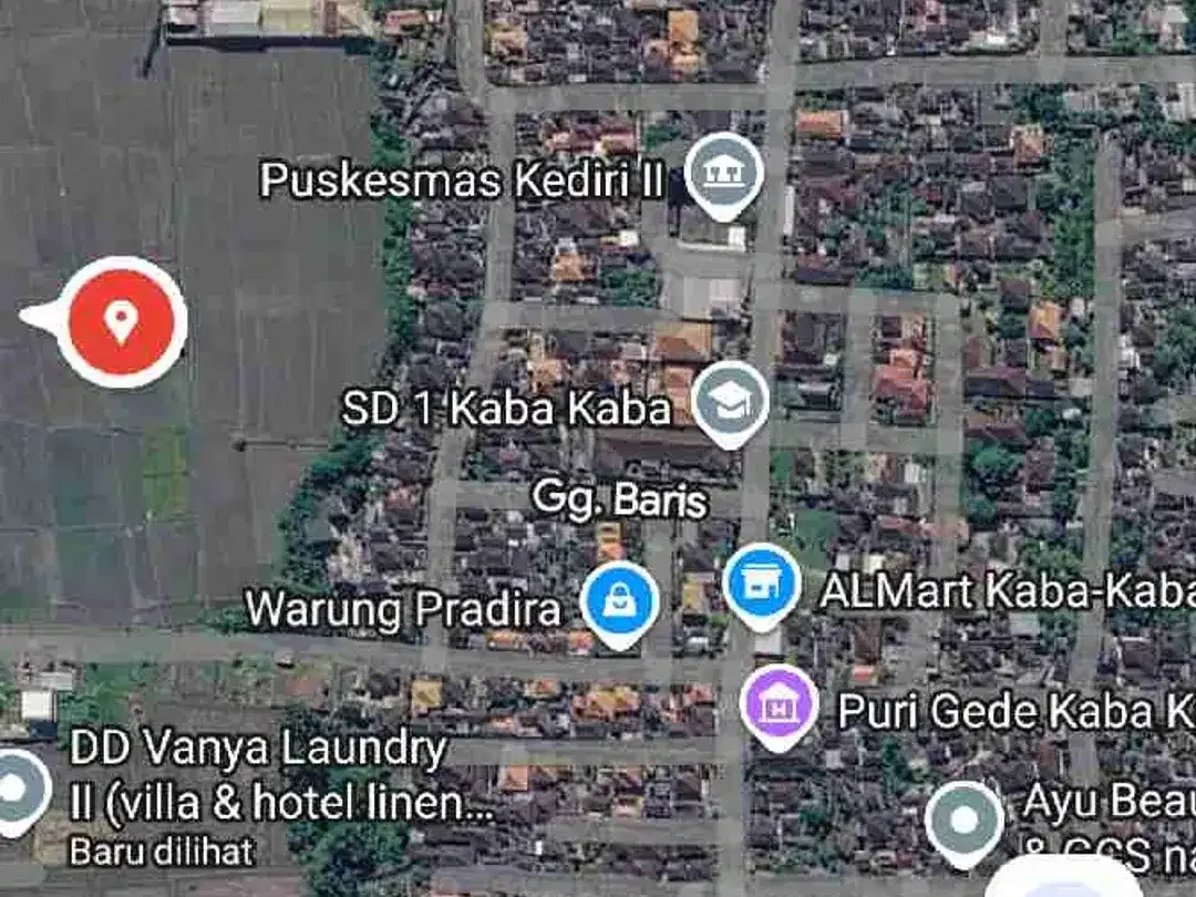 Di jual tanah sawah luas 48.5 are/48500 M2 di kaba-kaba tidak jauh ke arah pantai pererenan - Image 10 of 10