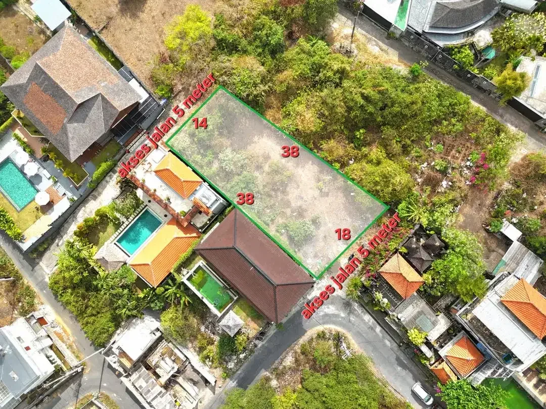 Tanah Nusa dua 800 meter dari Poktekpar Pariwisata Bali dapat 2 Akses Jalan - Image 1 of 10