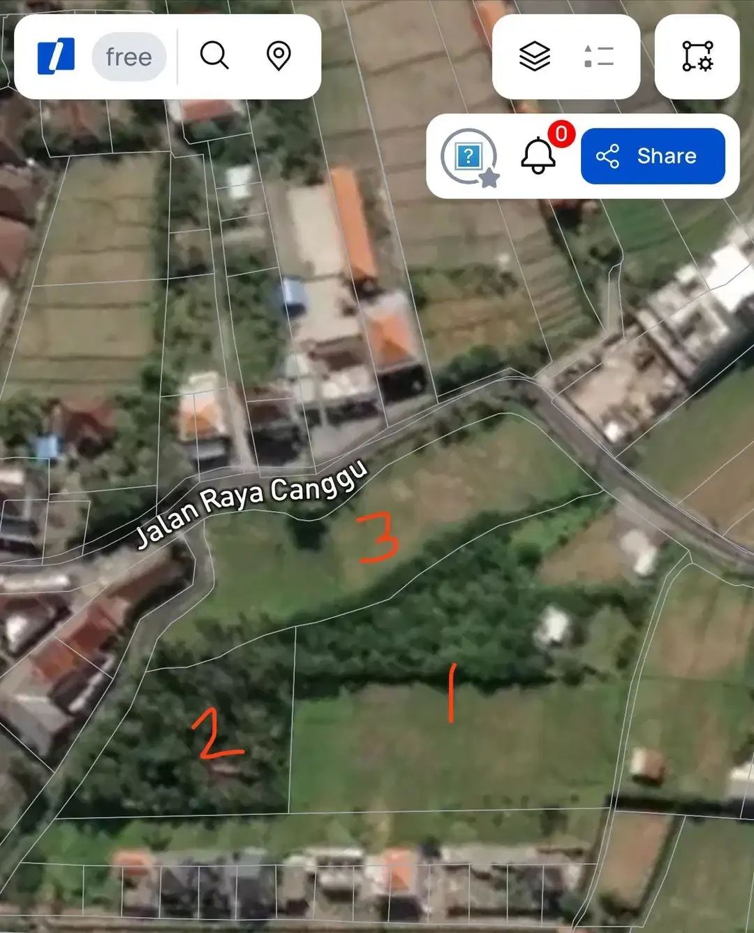 LAND FOR LEASE MAIN ROAD CANGGU NYANYI - Image 7 of 10