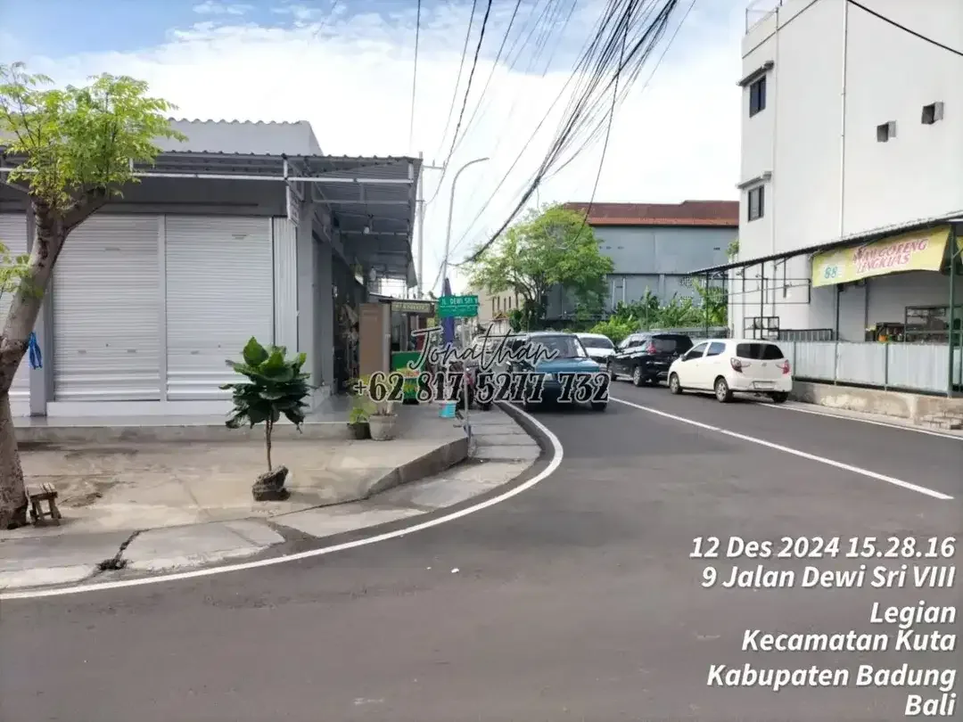TANAH HOOK BONUS BANGUNAN KIOS LOKASI DEKAT JALAN DEWI SRI UTAMA LEGIAN - LSARY - Image 6 of 7