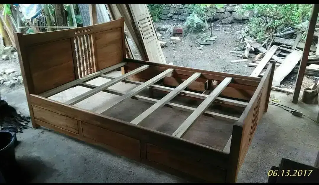 Set tempat tidur jati - Image 6 of 10