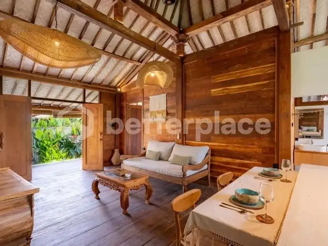 Two Terraces, One Pool, Endless Green — Authentic Joglo 2-Bed Villa Moments from Ubud's Cafés and Yoga Studios - Image 2 of 10