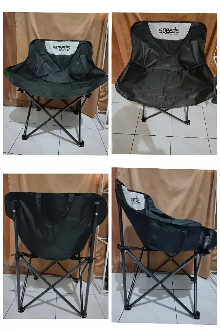 130rb BARU-Kursi Lipat Bulat camping/mancing/gunung UK.46x49x68cm - Image 6 of 7
