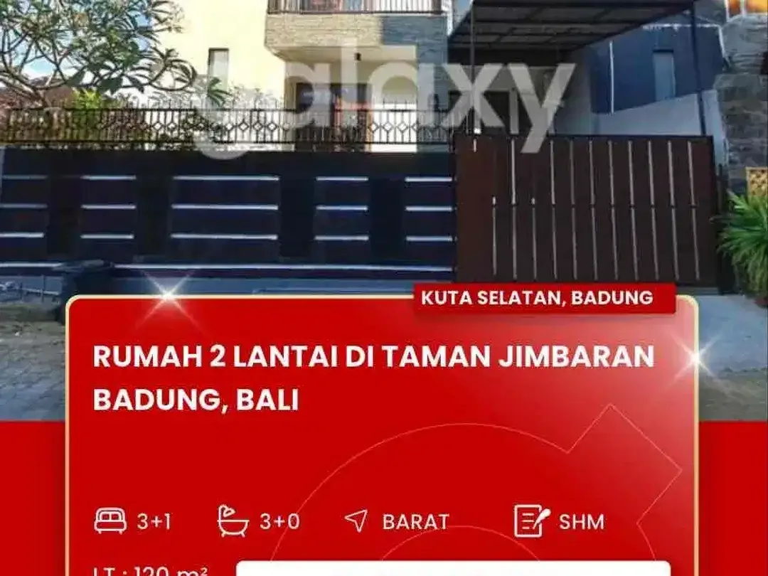 DISEWAKAN RUMAH DAERAH TAMAN JIMBARAN BADUNG BALI - Image 1 of 10