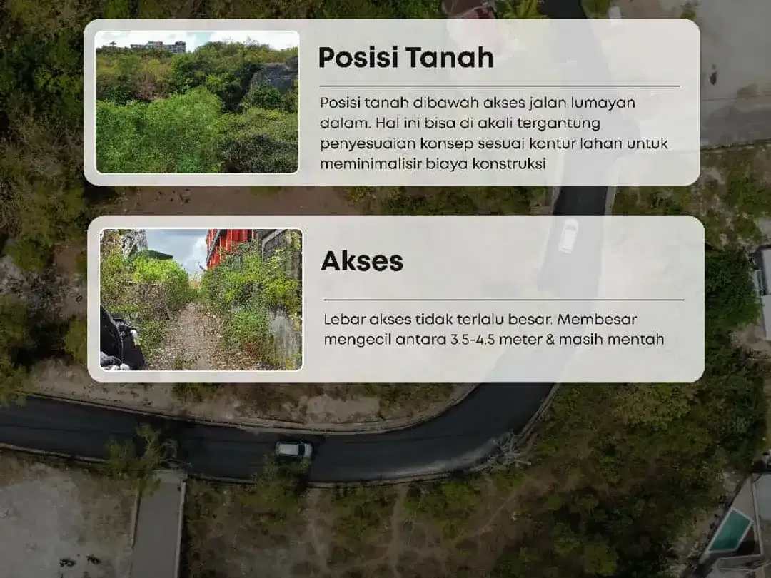Tanah Zona Pink View Laut Kontur Tebing di Jimbaran - Image 5 of 10